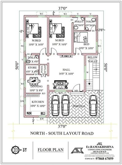 Teachers Colony Floor Plan 1