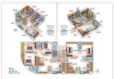 Image of 1600 Sq.ft 3.5 BHK Apartment / Flat for sale in Trimurti Nagar, Nagpur for Rs. 9200000