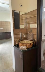 Kitchen Image of 550 Sq.ft 1 BHK Builder Floor for rent in R.K. Hegde Nagar Bengaluru for Rs. 18000