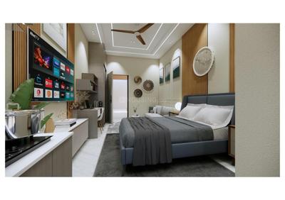 Bedroom Image of 550 Sq.ft 1 RK Studio for sale in Kalyan Aurum, Jagatpura Jaipur for Rs. 4000000