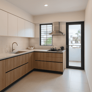Kitchen Image of 1248 Sq.ft 2 BHK Apartment / Flat for sale in Pimple Gurav Pune for Rs. 11000000