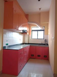 Kitchen Image of 1200 Sq.ft 3 BHK Apartment / Flat for rent in Purti Aqua 2, Kaikhali Kolkata for Rs. 25000