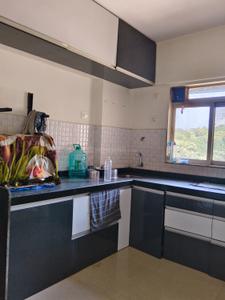 Kitchen Image of 350 Sq.ft 1 RK Apartment / Flat for rent in Rosa Elite, Thane West Thane for Rs. 14000