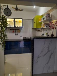 Kitchen Image of 800 Sq.ft 2 BHK Apartment / Flat for rent in Bramha Skycity, Dhanori Pune for Rs. 25000