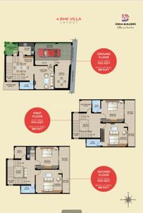 Floor Plan Image of 2130 Sq.ft 4 BHK Villa for sale in Anisabad Patna for Rs. 11715000