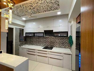 Kitchen Image of 1730 Sq.ft 3 BHK Apartment / Flat for rent in Vishwanath Maher Select, Shela Ahmedabad for Rs. 25000
