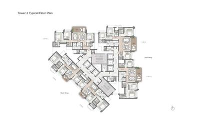 Image of 1500 Sq.ft 3 BHK Apartment / Flat for sale in Lodha Aureus, Sewri, Mumbai for Rs. 44000000
