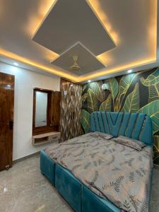 Bedroom Image of 650 Sq.ft 2 BHK Builder Floor for rent in Dwarka Mor New Delhi for Rs. 25000