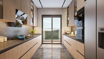 Kitchen Image of 1554 Sq.ft 3 BHK Apartment / Flat for sale in Dream Delmont, Bavdhan Pune for Rs. 12900000