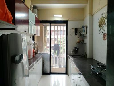 Kitchen Image of 650 Sq.ft 1 BHK Apartment / Flat for rent in Veena Dynasty Ph II, Nalasopara East Nala Sopara for Rs. 16500