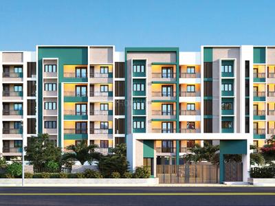 Floor Plan Image of 1365 Sq.ft 3 BHK Apartment / Flat for rent in The Nest Euphoria, Sholinganallur Chennai for Rs. 32000