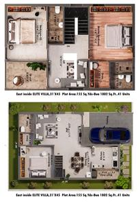 Image of 1800 Sq.ft 3 BHK Villa for sale in Prime Bapatla Icon Phase 1, Bapatla Town, Bapatla for Rs. 10000000