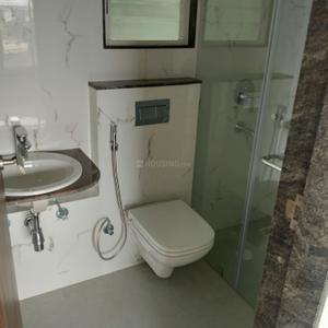 Bathroom Image of 900 Sq.ft 2 BHK Apartment / Flat for rent in Chandrarang Basileo Phase 2, Pimple Gurav Pune for Rs. 30000