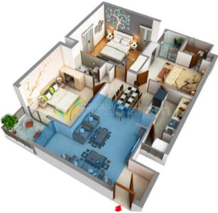 Image of 1555 Sq.ft 3 BHK Apartment / Flat for sale in Kapis Pearl Residency, Bharatpur, Bhubaneswar for Rs. 11500000