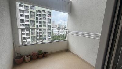 Balcony Image of 900 Sq.ft 2 BHK Apartment / Flat for rent in Chandrarang Basileo, Pimple Gurav Pune for Rs. 37000