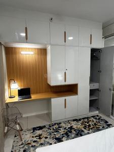 Bedroom Image of 500 Sq.ft 1 RK Apartment / Flat for rent in L And T Raintree Boulevard, Sahakara Nagar Bengaluru for Rs. 40000