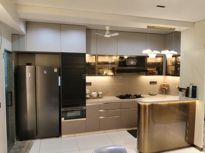 Kitchen Image of 1090 Sq.ft 3 BHK Apartment / Flat for rent in Godrej Eden I, Chandkheda Ahmedabad for Rs. 45000