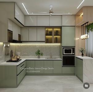 Kitchen Image of 1100 Sq.ft 3 BHK Builder Floor for sale in Mahavir Enclave New Delhi for Rs. 10800000