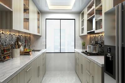 Kitchen Image of 686 Sq.ft 2 BHK Apartment / Flat for sale in West Center Meridian Court, Kandivali West Mumbai for Rs. 12300000