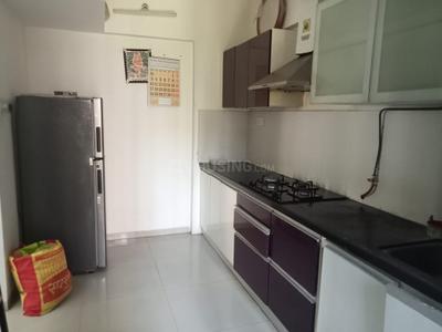Kitchen Image of 750 Sq.ft 1 BHK Apartment / Flat for rent in Long Island, Charholi Budruk Pune for Rs. 19000