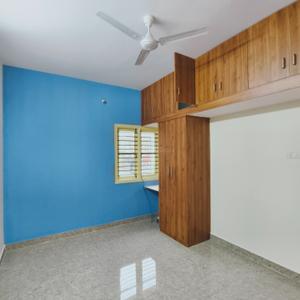 Bedroom Image of 1210 Sq.ft 2 BHK Builder Floor for rent in Kasturi Nagar Bengaluru for Rs. 30000