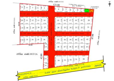 Image of 1200 Sq.ft Residential Plot / Land for sale in Chettinayakanpatti, Dindigul for Rs. 800000