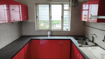 Kitchen Image of 1475 Sq.ft 3 BHK Apartment / Flat for rent in Amar Courtyards, Hadapsar Pune for Rs. 45000