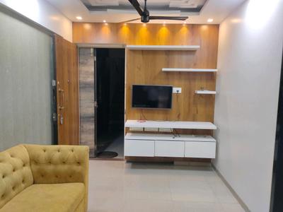 Living Room Image of 700 Sq.ft 1 BHK Apartment / Flat for rent in Ghansoli Navi Mumbai for Rs. 36000