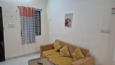 Living Room Image of 400 Sq.ft 1 BHK Builder Floor for rent in Mahalakshmi Nagar Indore for Rs. 16500