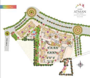 Image of 990 Sq.ft 2 BHK Apartment / Flat for sale in Guru Atman, Kalyan West, Kalyan for Rs. 6600000