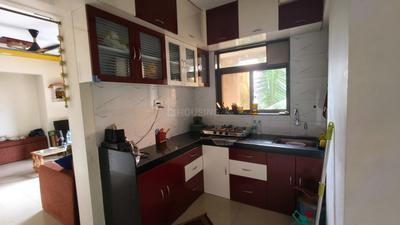 Kitchen Image of 410 Sq.ft 1 BHK Apartment / Flat for rent in Sachin Horizon Classique 2, Thane West Thane for Rs. 20000