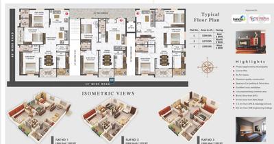 Image of 1590 Sq.ft 3 BHK Apartment / Flat for sale in Dhanujaya Elite, Bowrampet, Hyderabad for Rs. 9000000