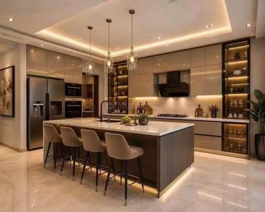 Kitchen Image of 3000 Sq.ft 4 BHK Independent House for sale in Paravattani Thrissur for Rs. 13800000