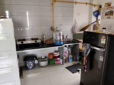 Kitchen Image of 400 Sq.ft 1 BHK Apartment / Flat for sale in Savvy Studioz, Gota Ahmedabad for Rs. 3650000