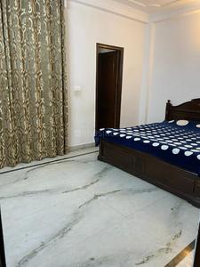 Bedroom Image of 1250 Sq.ft 3 BHK Builder Floor for rent in Khirki Extension New Delhi for Rs. 28000