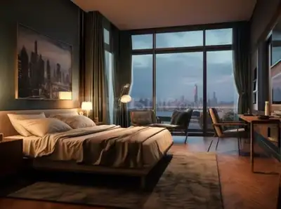 Bedroom Image of 1000 Sq.ft 2 BHK Apartment / Flat for sale in Darshan Inara, Prabhadevi Mumbai for Rs. 36000000