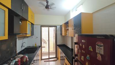 Kitchen Image of 860 Sq.ft 1.5 BHK Apartment / Flat for rent in Madhav Palacia, Hiranandani Estate Thane for Rs. 37000