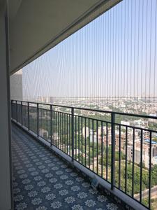 Bedroom Three Image of 1545 Sq.ft 3 BHK Apartment / Flat for rent in Godrej Woods, Sector 43 Noida for Rs. 75000