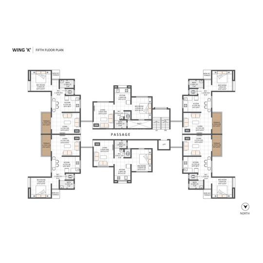 950 Sqft 2 BHK Flat for sale in Silver Park II Ambegaon Pathar, Pune