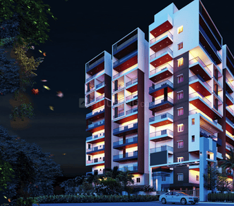 Image of 1420 Sq.ft 3 BHK Apartment / Flat for sale in Sai Keerthi Lake View, Chandanagar, Hyderabad for Rs. 11720000