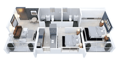 Image of 601 Sq.ft 1 BHK Apartment / Flat for sale in Sangle Trinity, Kalyan West, Kalyan for Rs. 3800000