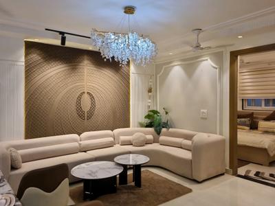 Living Room Image of 1000 Sq.ft 3 BHK Apartment / Flat for sale in Hans Luxury Floor, Hastsal New Delhi for Rs. 6200000