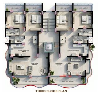 Image of 1341 Sq.ft 2 BHK Apartment / Flat for sale in Porvorim, Goa for Rs. 14700000