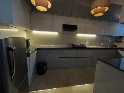 Kitchen Image of 1360 Sq.ft 3 BHK Apartment / Flat for rent in Omaxe The Palace, Gomti Nagar Lucknow for Rs. 60000