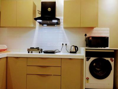 Kitchen Image of 875 Sq.ft 1 BHK Apartment / Flat for sale in Phantom Las Terrazos, Siolim Goa for Rs. 13500000