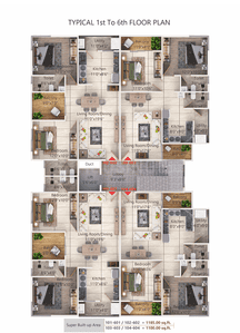 Image of 1100 Sq.ft 2 BHK Apartment / Flat for sale in Omkar Nagar, Nagpur for Rs. 4800000