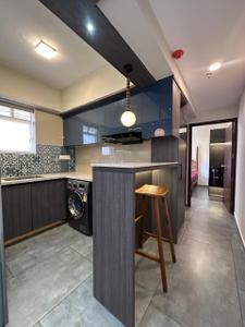 Kitchen Image of 560 Sq.ft 1 BHK Apartment / Flat for rent in Eroor Kochi for Rs. 35000