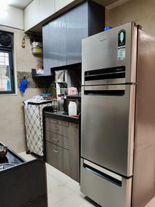 Kitchen Image of 575 Sq.ft 1 BHK Apartment / Flat for rent in CH Khanolkar Bhavan CHSL Paradise, Goregaon East Mumbai for Rs. 49000
