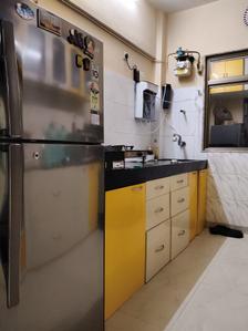 Kitchen Image of 630 Sq.ft 1 BHK Apartment / Flat for rent in Acme Amay Co-Op Housing Society, Goregaon East Mumbai for Rs. 54000