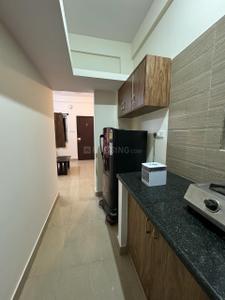 Kitchen Image of 600 Sq.ft 1 BHK Apartment / Flat for rent in Indira Nagar Bengaluru for Rs. 32000